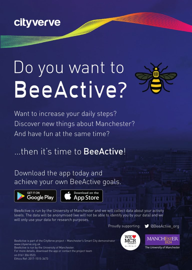 Do you want to BeeActive? Want to increase your daily steps? Discover new things about Manchester?