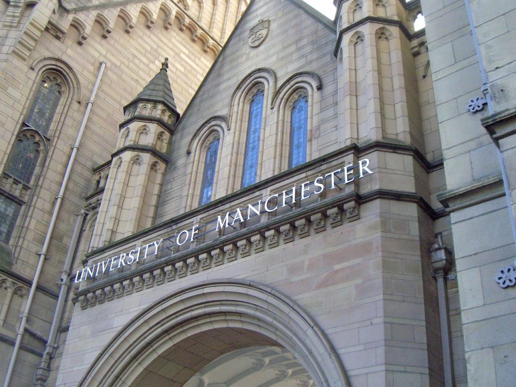 Photo of the Whitworth Building at the University of Manchester